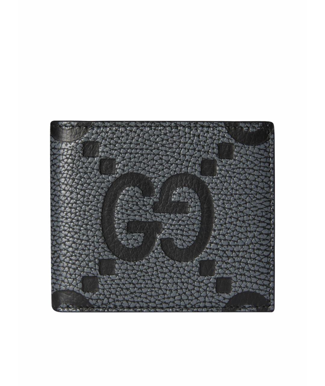 GUCCI Серый кожаный кошелек, фото 1