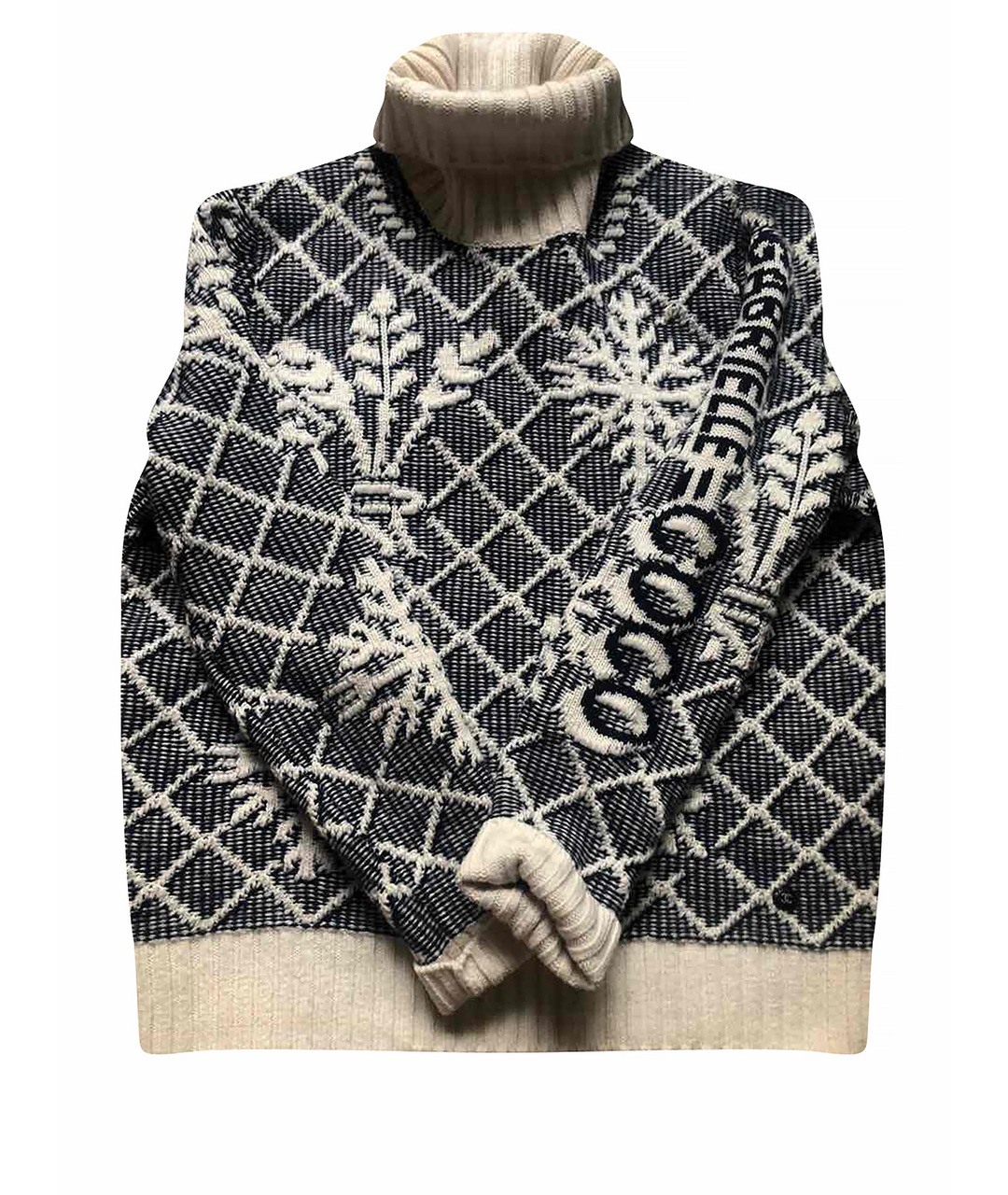 CHANEL PRE-OWNED Бежевый шерстяной джемпер / свитер, фото 1