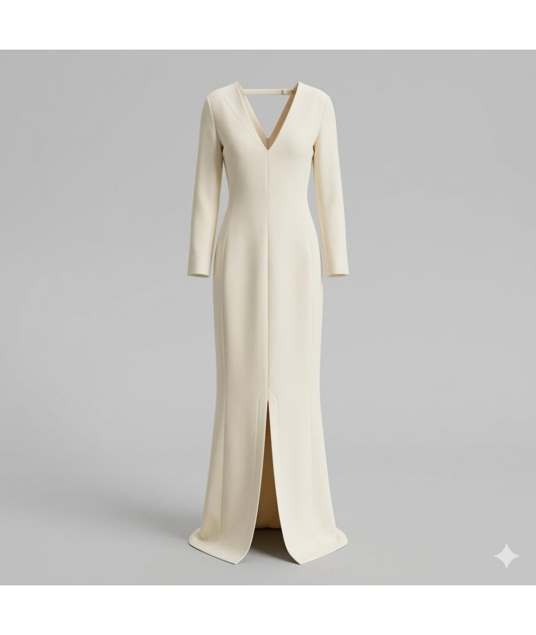 CHRISTIAN DIOR Белое шелковое свадебное платье, фото 7