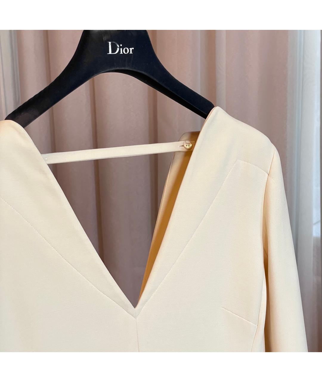 CHRISTIAN DIOR Белое шелковое свадебное платье, фото 5