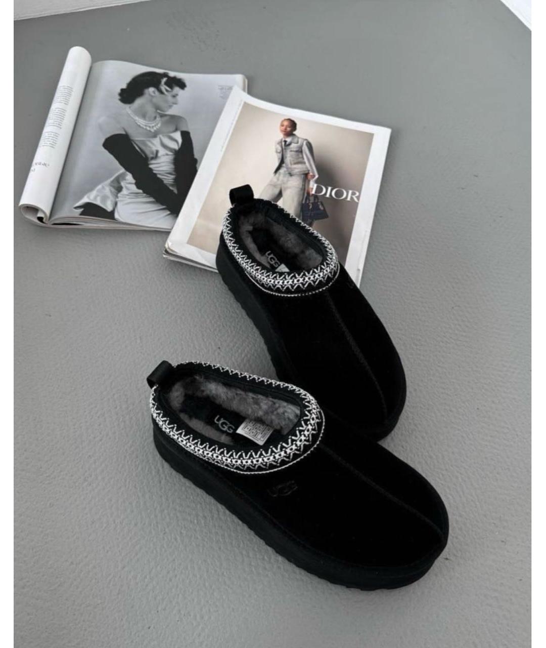 UGG AUSTRALIA Черные замшевые мюли, фото 3