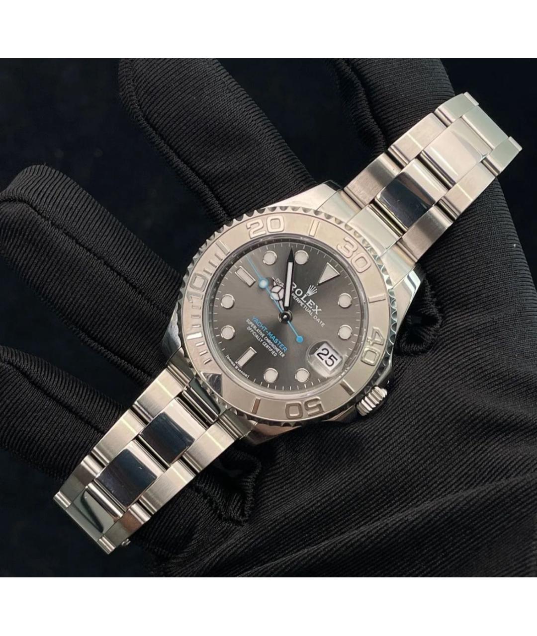 ROLEX Антрацитовые часы, фото 9