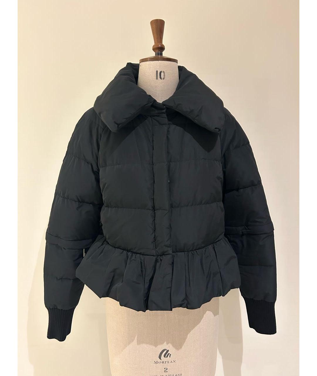 MONCLER Черный пуховик, фото 4