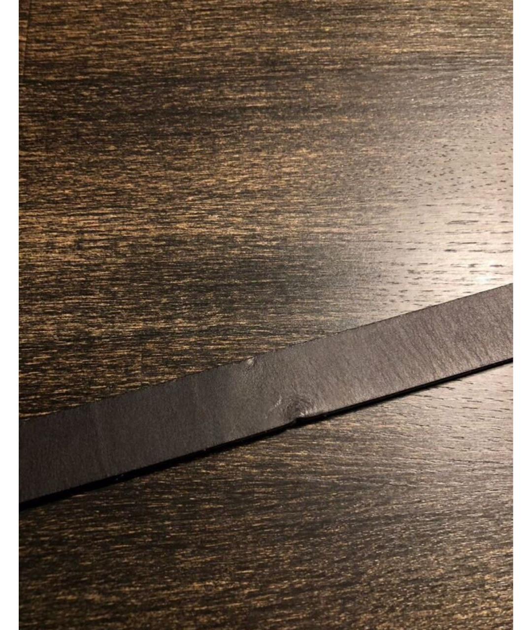 CHRISTIAN DIOR Черный кожаный ремень, фото 7