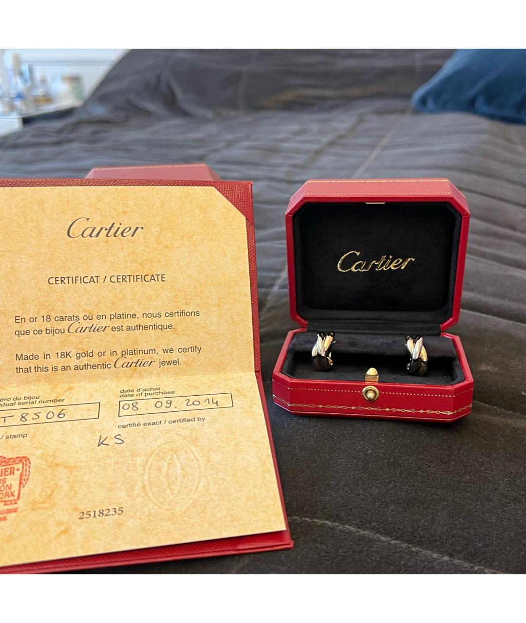 CARTIER Мульти серьги из белого золота, фото 3