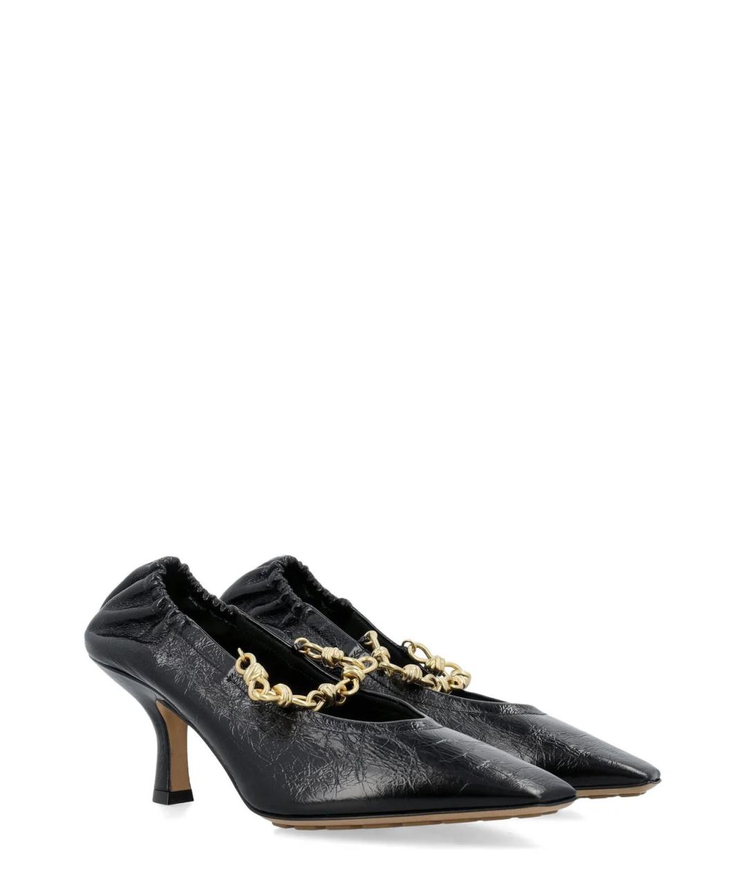 BOTTEGA VENETA Черные кожаные туфли, фото 3