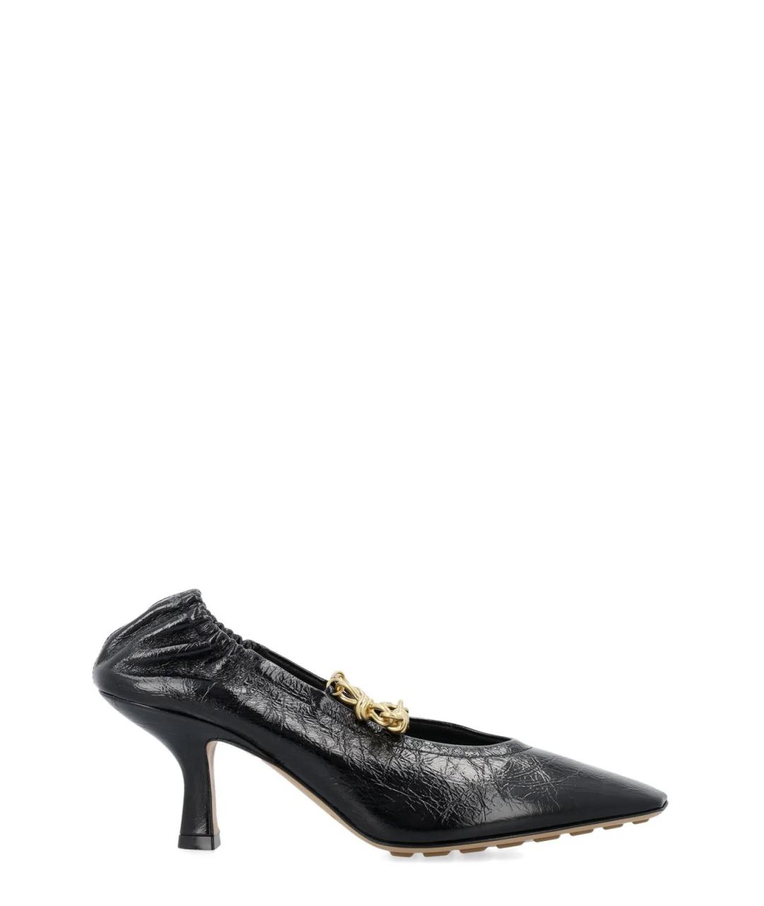 BOTTEGA VENETA Черные кожаные туфли, фото 1