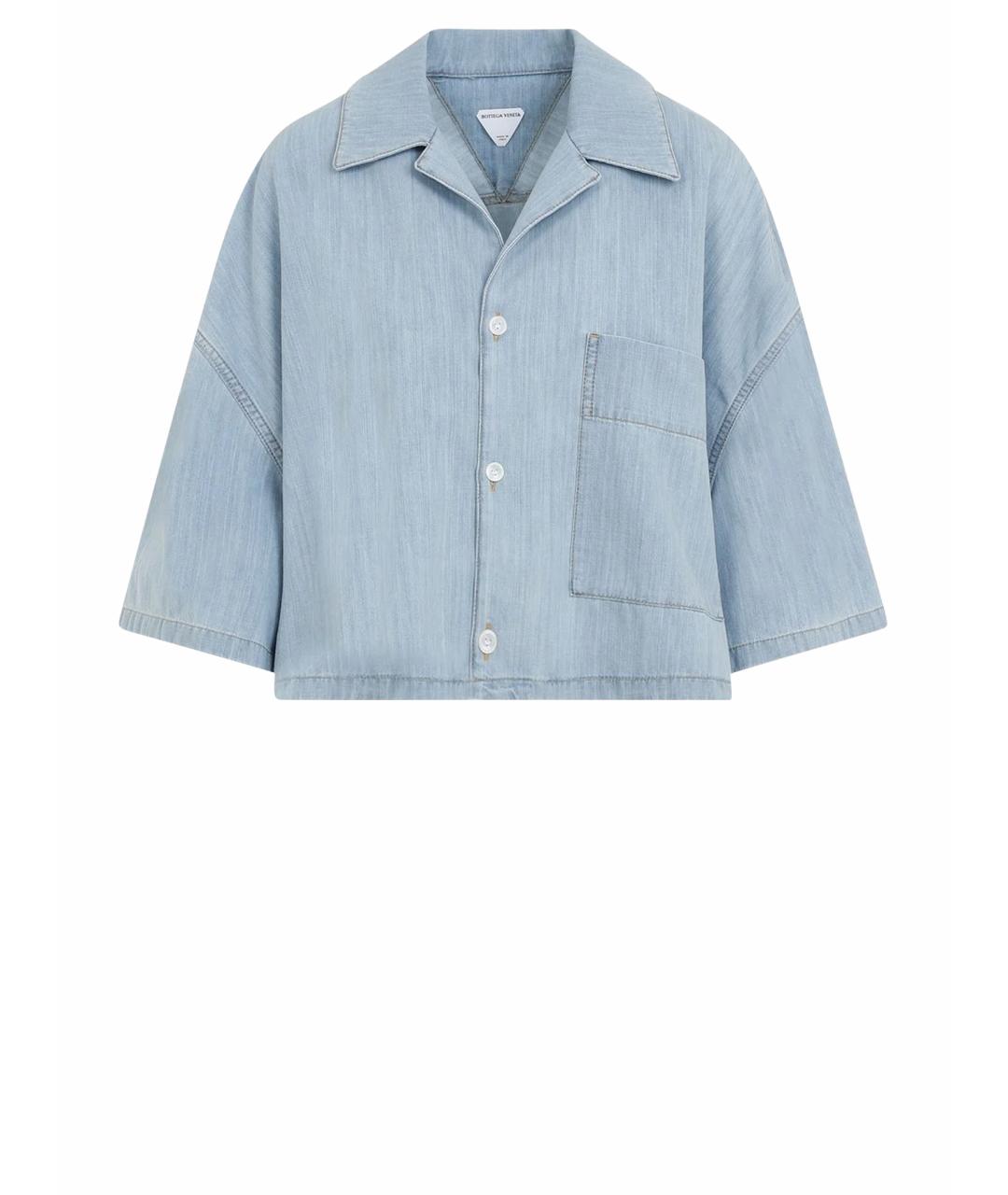 BOTTEGA VENETA Голубая деним рубашка, фото 1