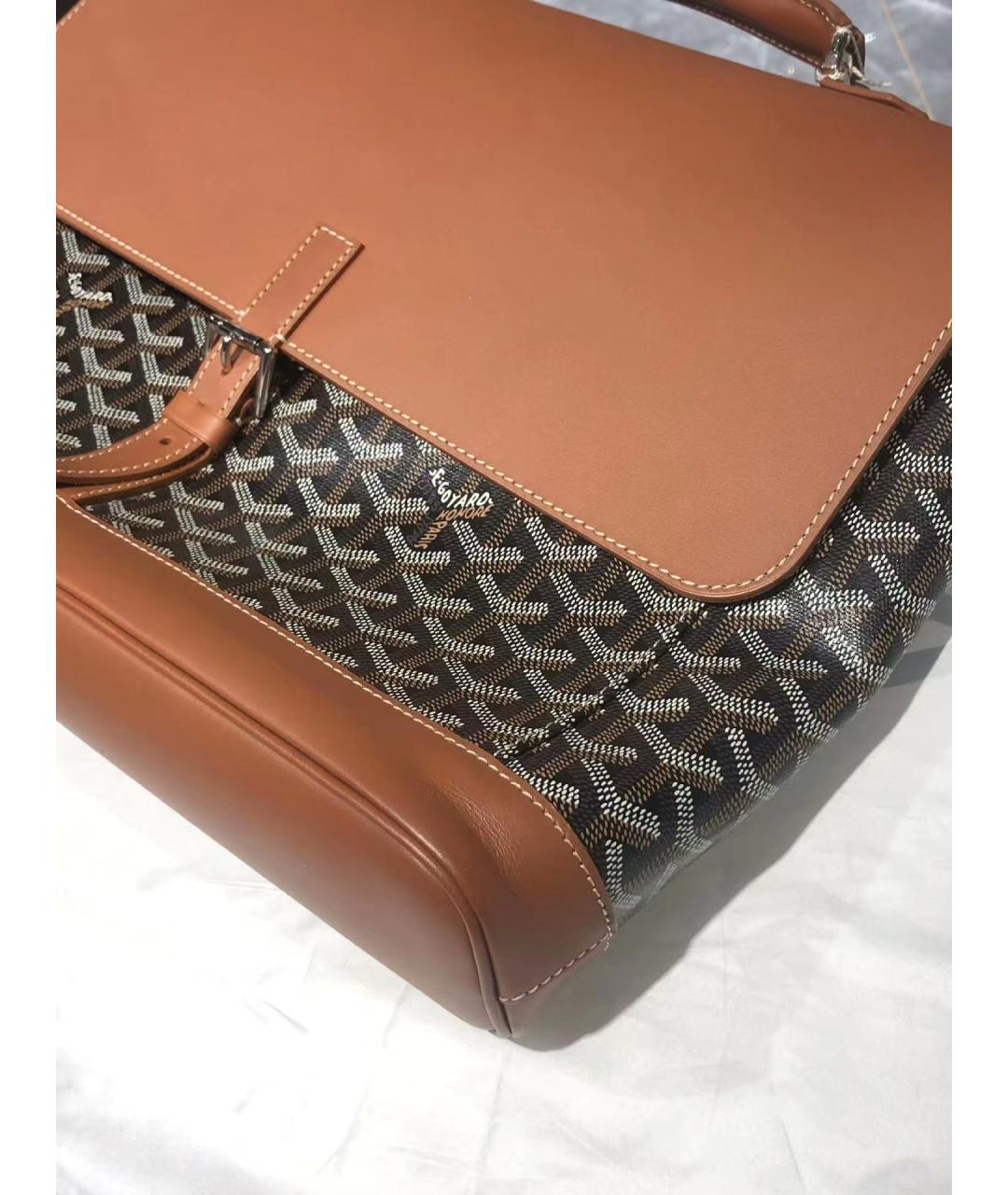 GOYARD Оранжевая кожаная сумка через плечо, фото 3