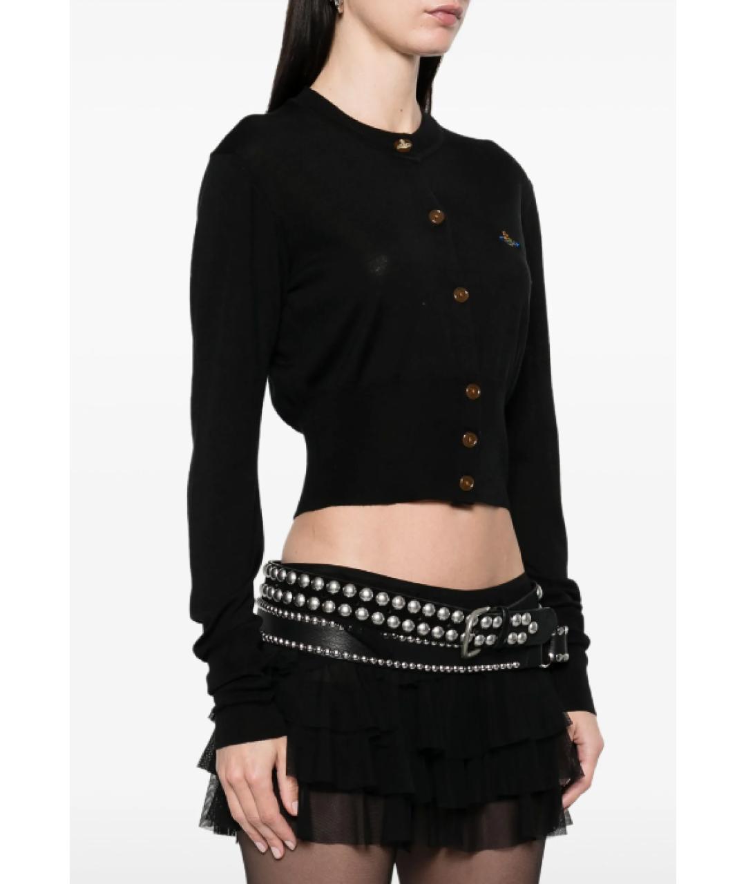 VIVIENNE WESTWOOD Черный шерстяной кардиган, фото 6