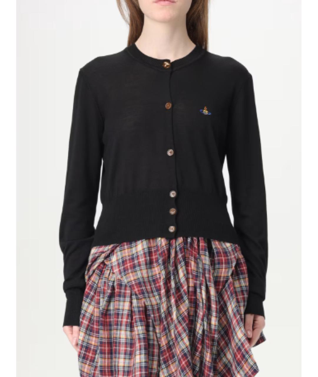VIVIENNE WESTWOOD Черный шерстяной кардиган, фото 8