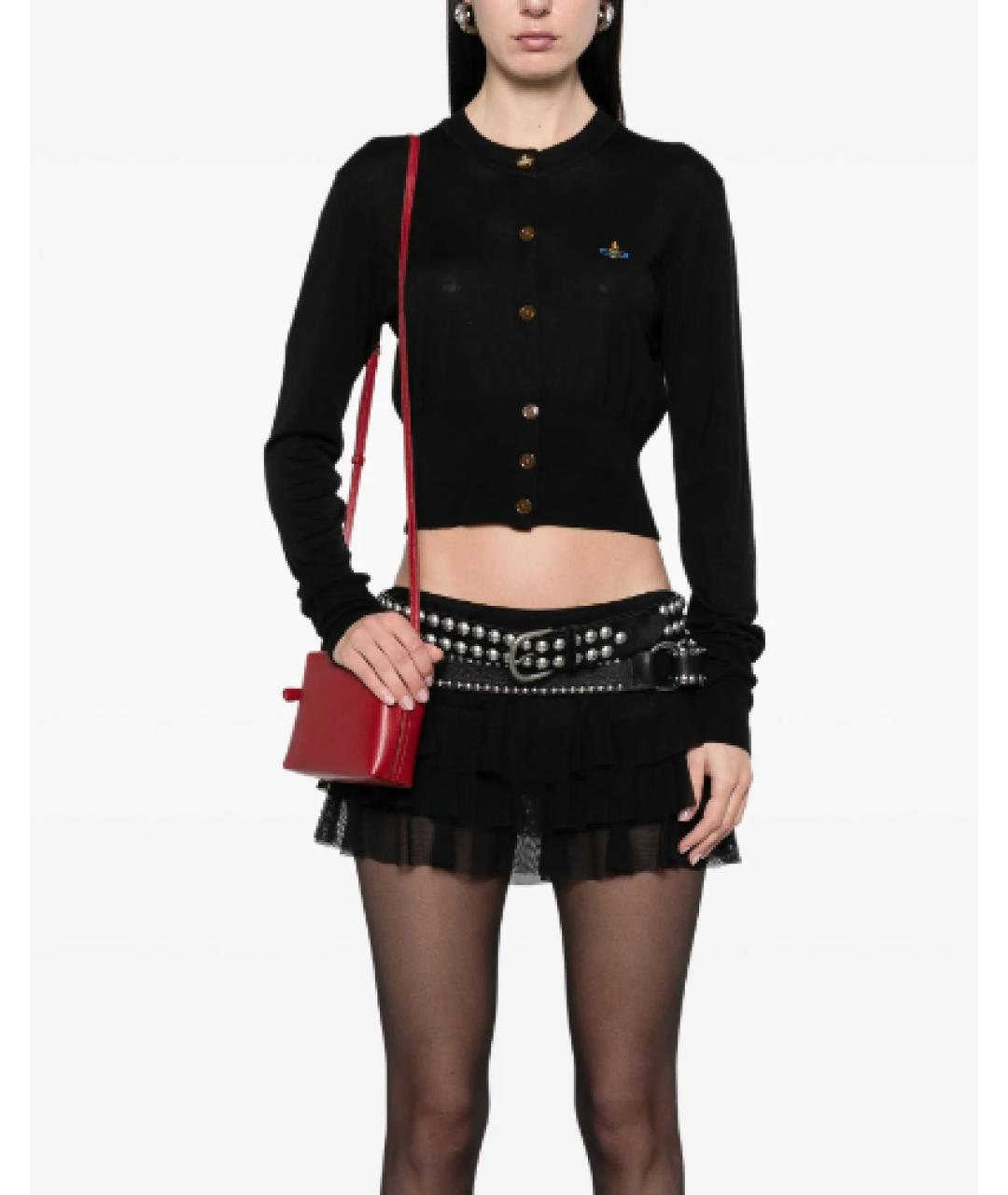 VIVIENNE WESTWOOD Черный шерстяной кардиган, фото 7