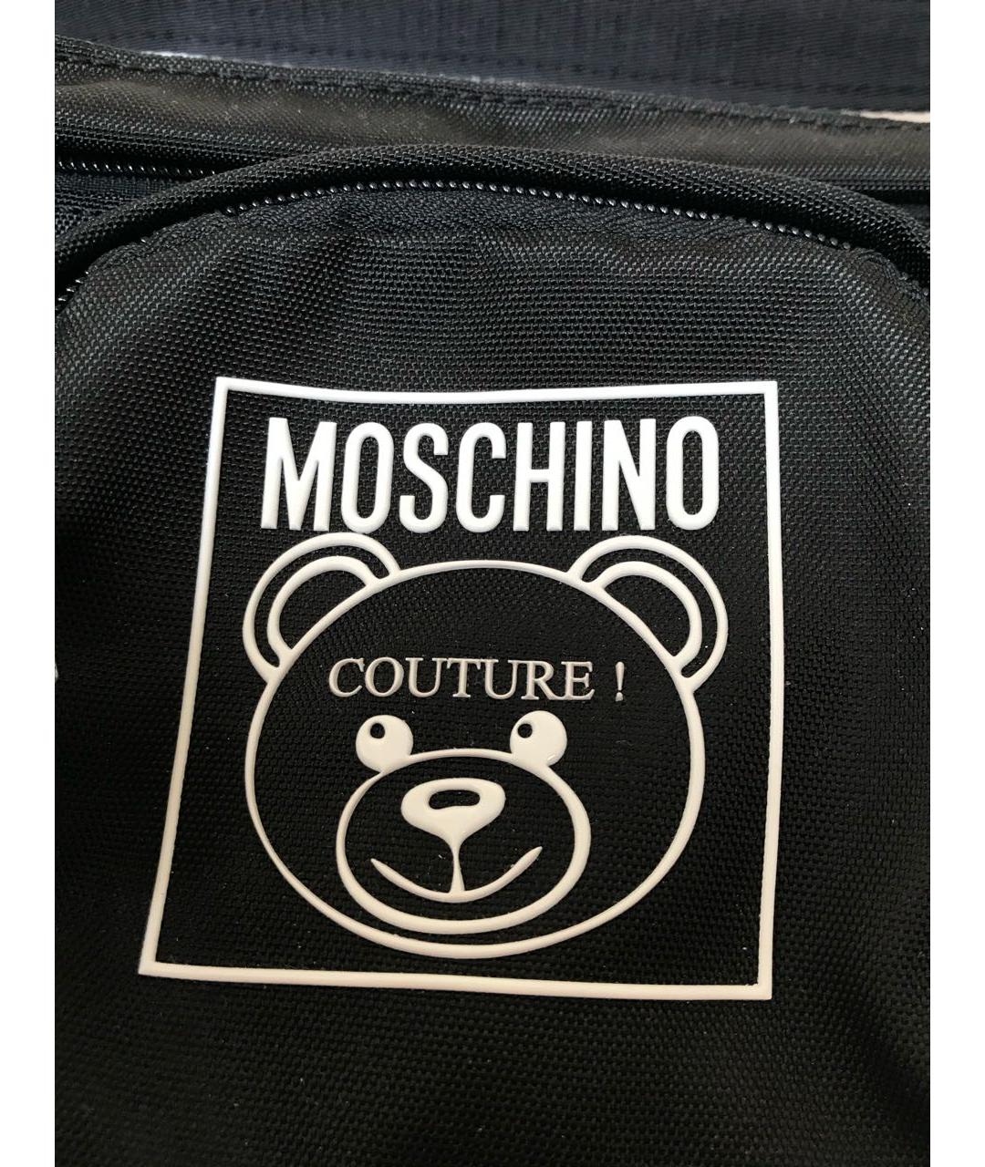 MOSCHINO Черная поясная сумка, фото 4