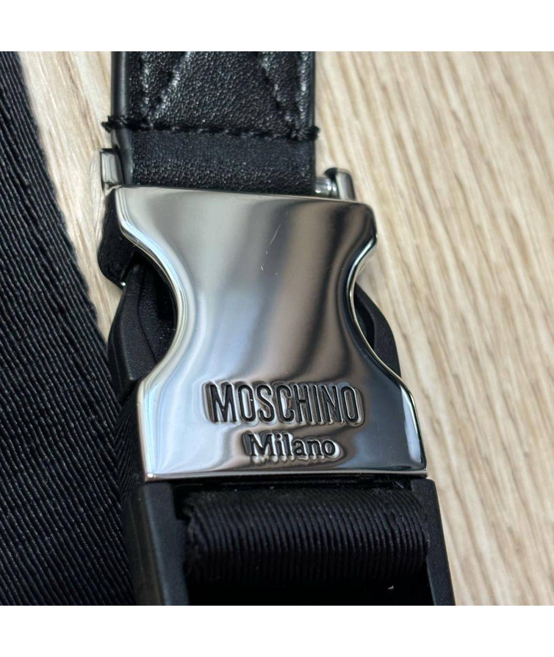 MOSCHINO Черная поясная сумка, фото 8