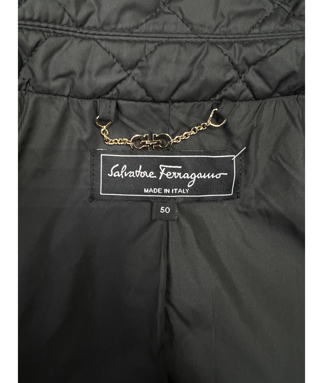 SALVATORE FERRAGAMO Черное пальто, фото 3