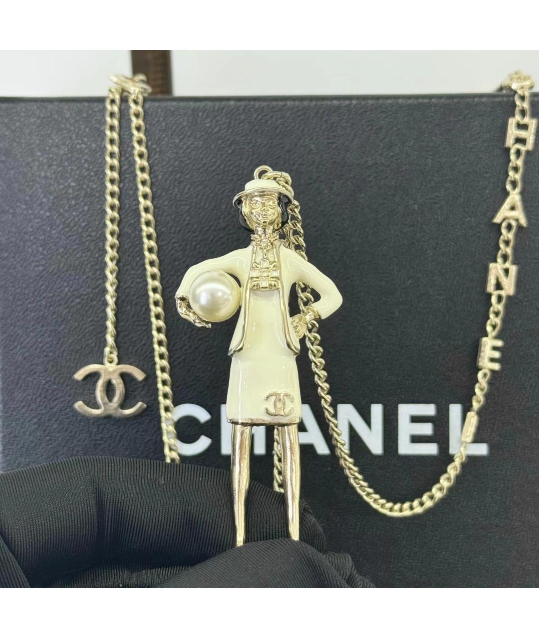 CHANEL Золотое колье, фото 5