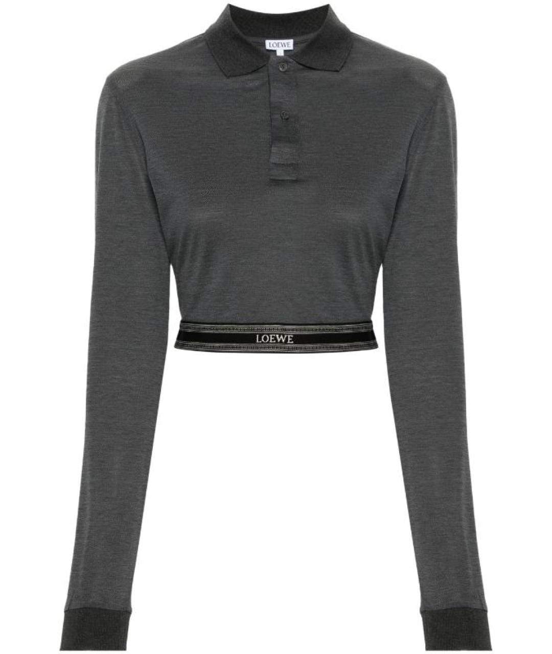 LOEWE Антрацитовый джемпер / свитер, фото 1