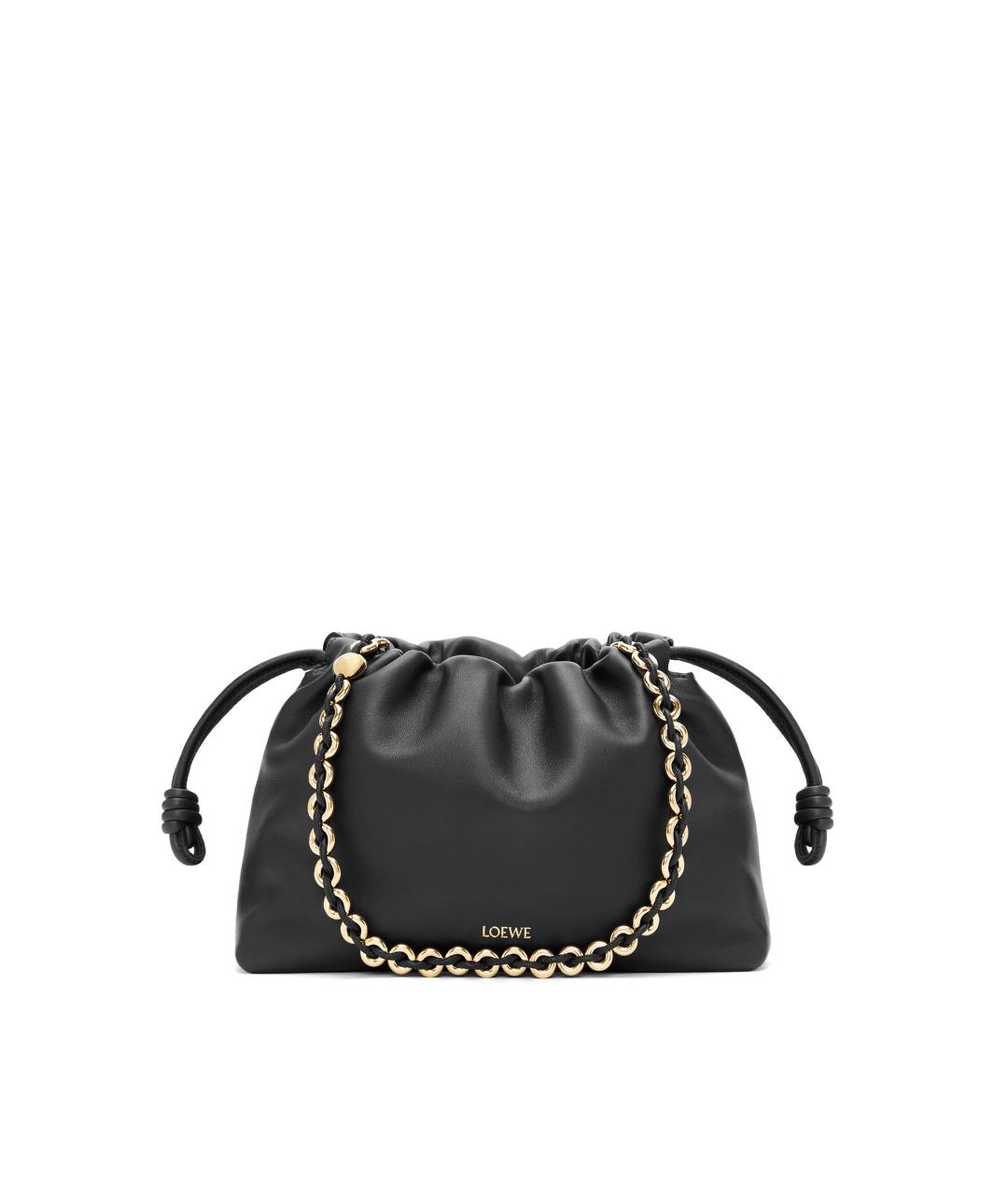 LOEWE Черная кожаная сумка через плечо, фото 1