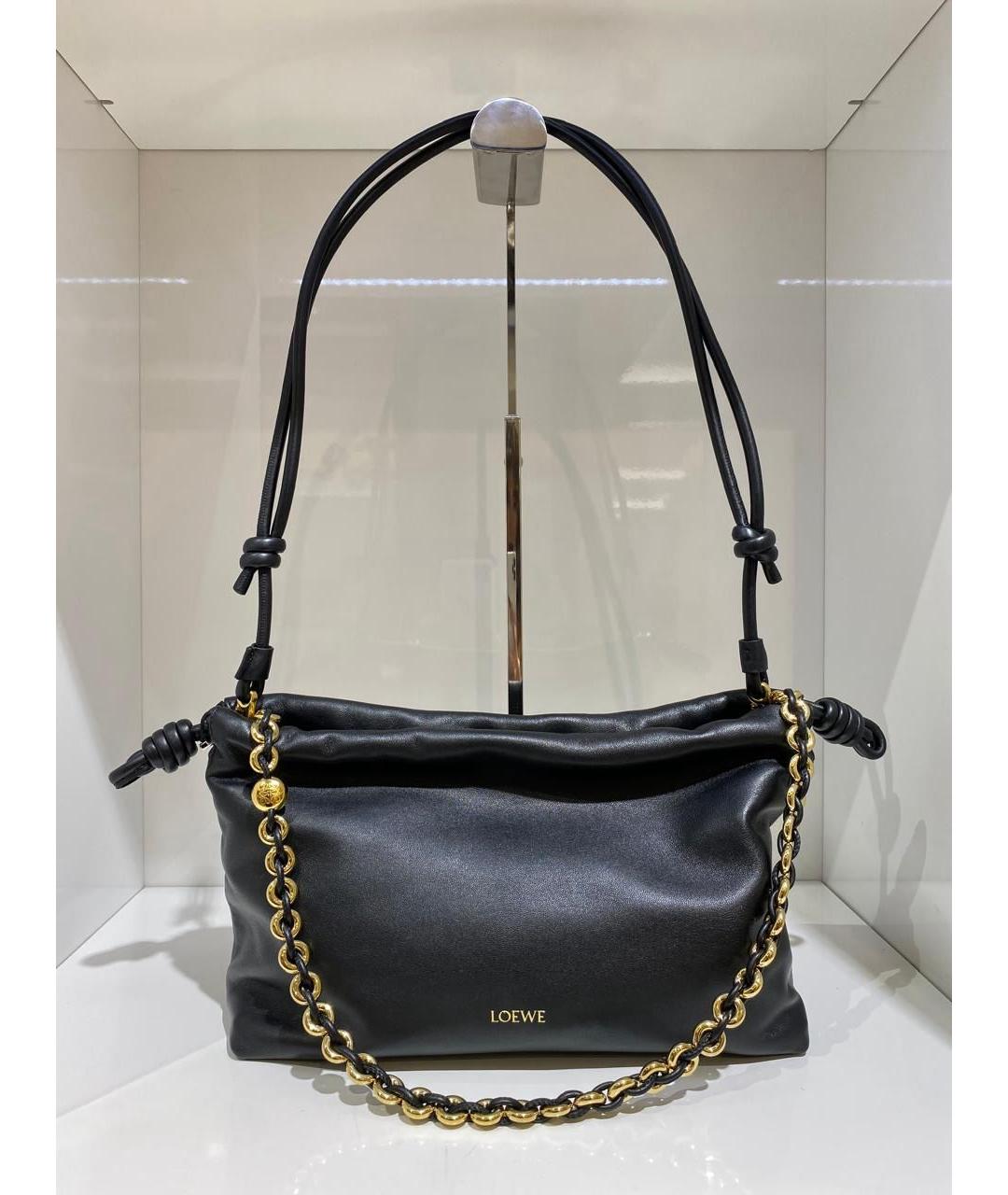 LOEWE Черная кожаная сумка через плечо, фото 7