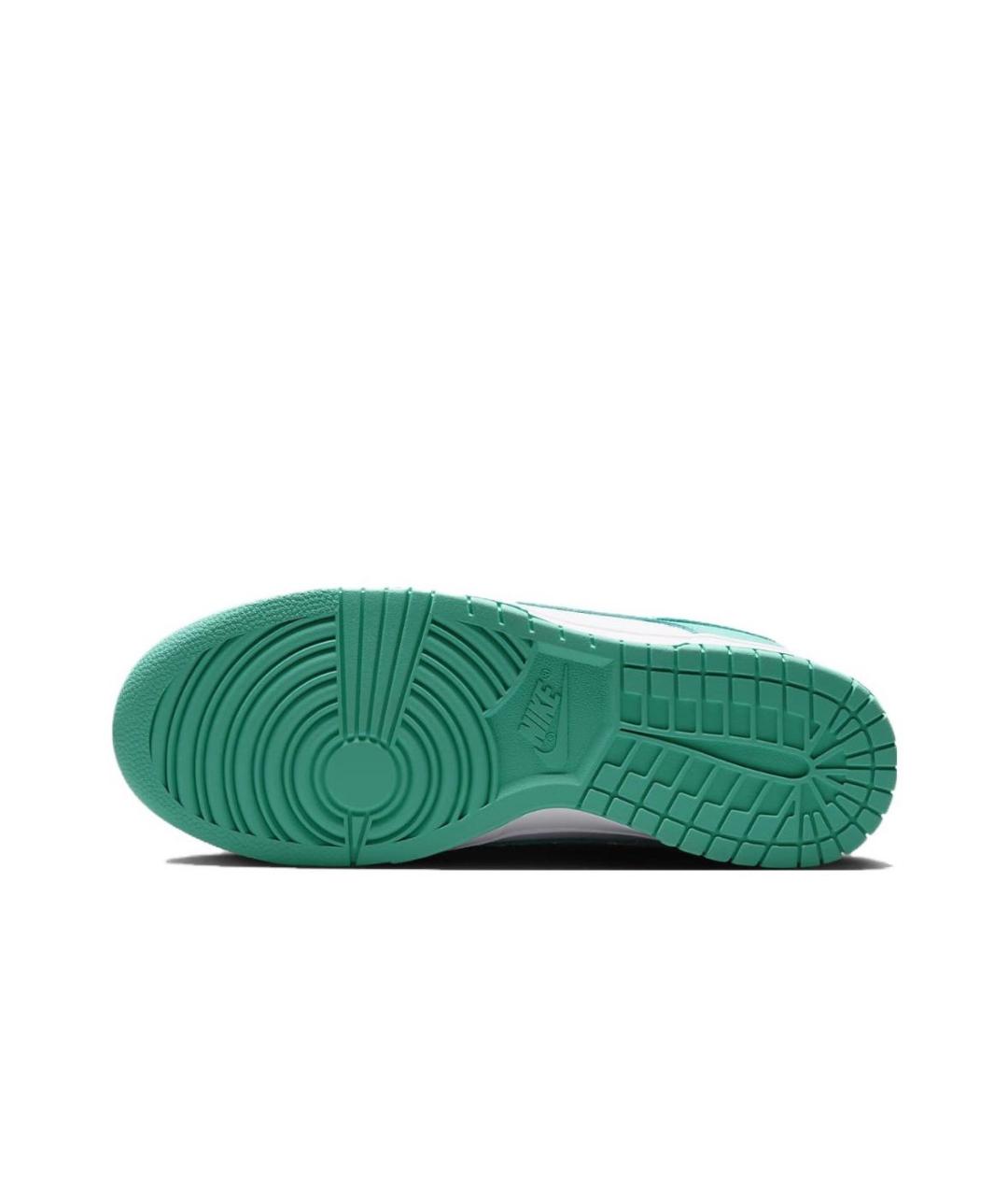 NIKE Бирюзовые кожаные низкие кроссовки / кеды, фото 5