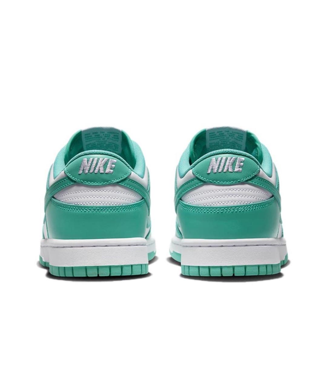 NIKE Бирюзовые кожаные низкие кроссовки / кеды, фото 4