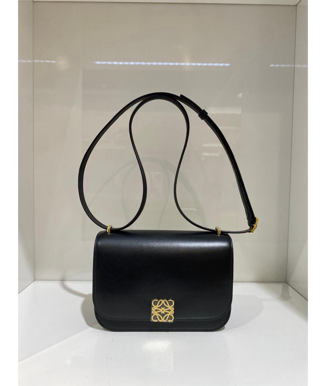 LOEWE Черная кожаная сумка через плечо, фото 2