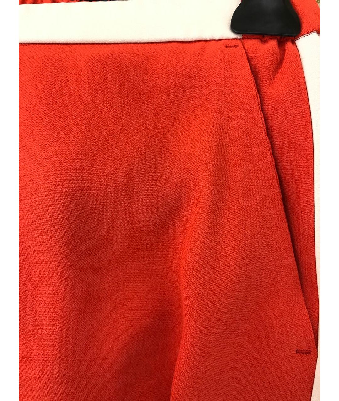 PANICALE Коралловые ацетатные прямые брюки, фото 4