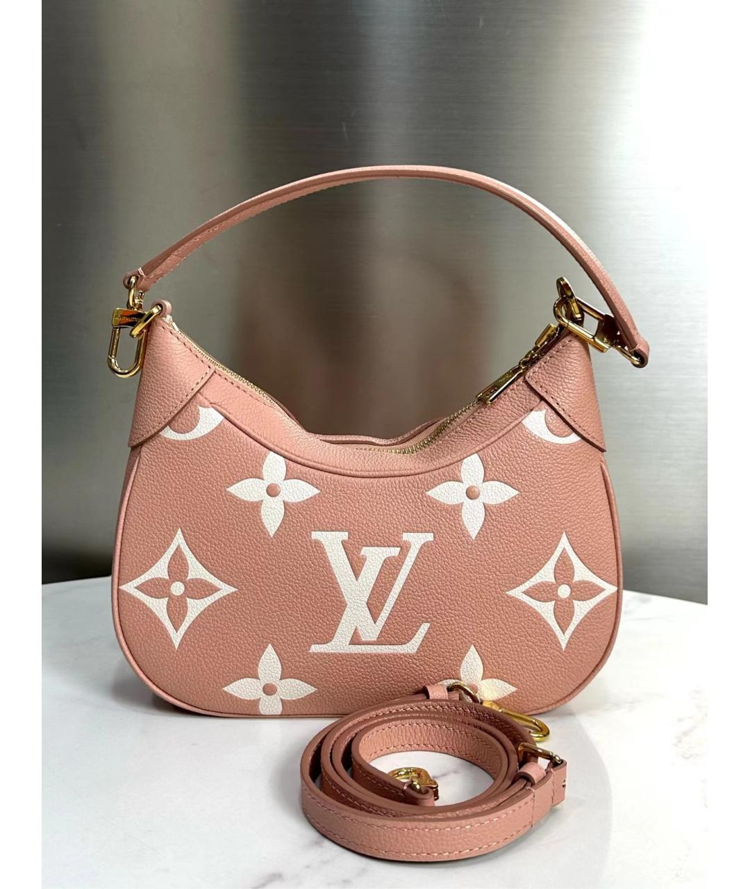 LOUIS VUITTON Розовая кожаная сумка через плечо, фото 3