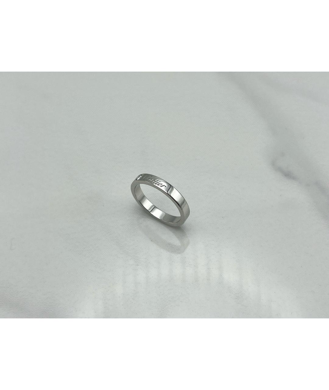 CARTIER Белое платиновое кольцо, фото 2