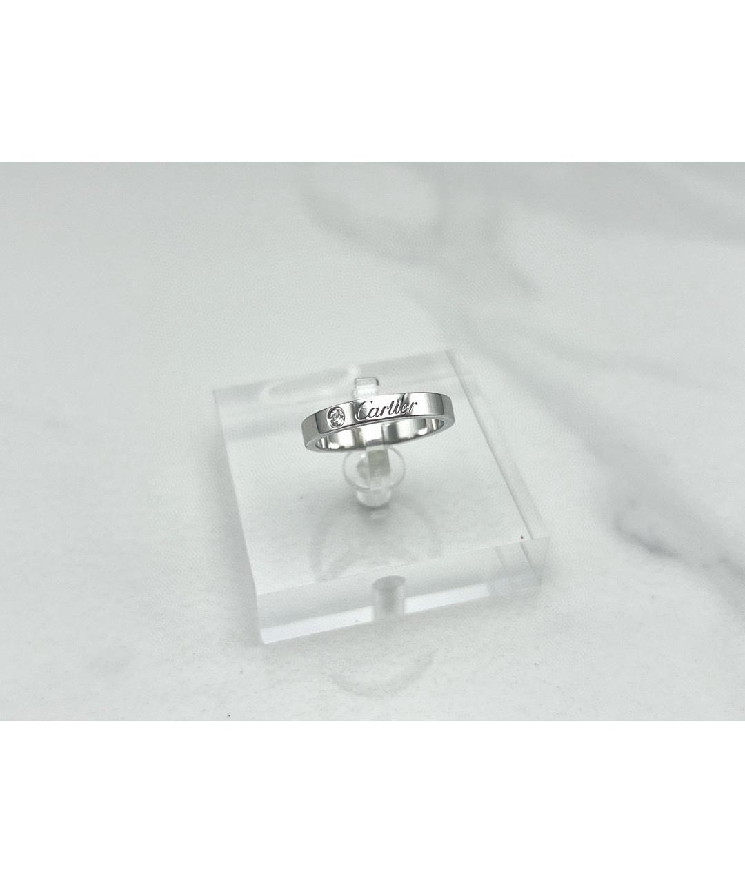 CARTIER Белое платиновое кольцо, фото 3