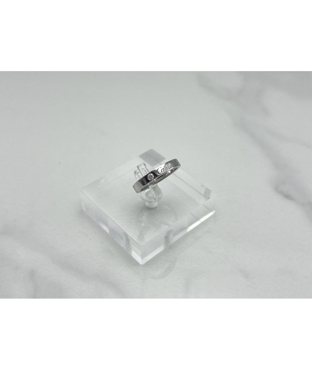 CARTIER Белое платиновое кольцо, фото 4