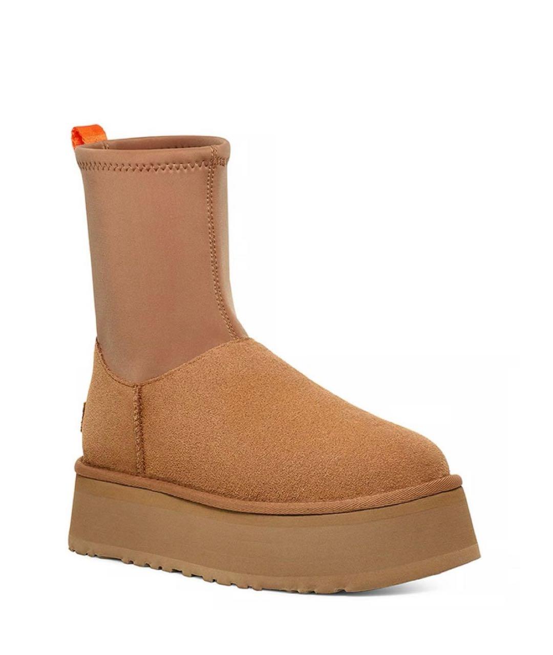 UGG AUSTRALIA Горчичные замшевые ботинки, фото 1