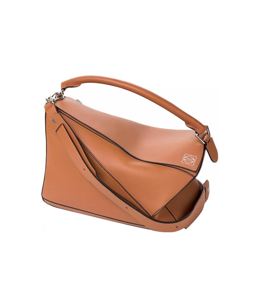 LOEWE Коричневая кожаная сумка на плечо, фото 2