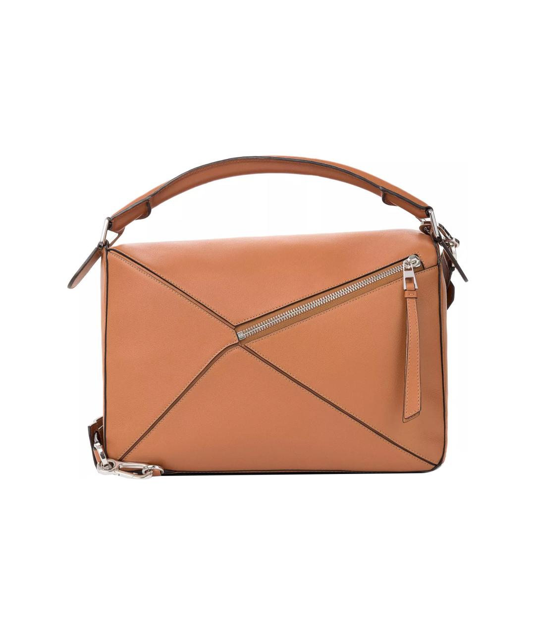 LOEWE Коричневая кожаная сумка на плечо, фото 4