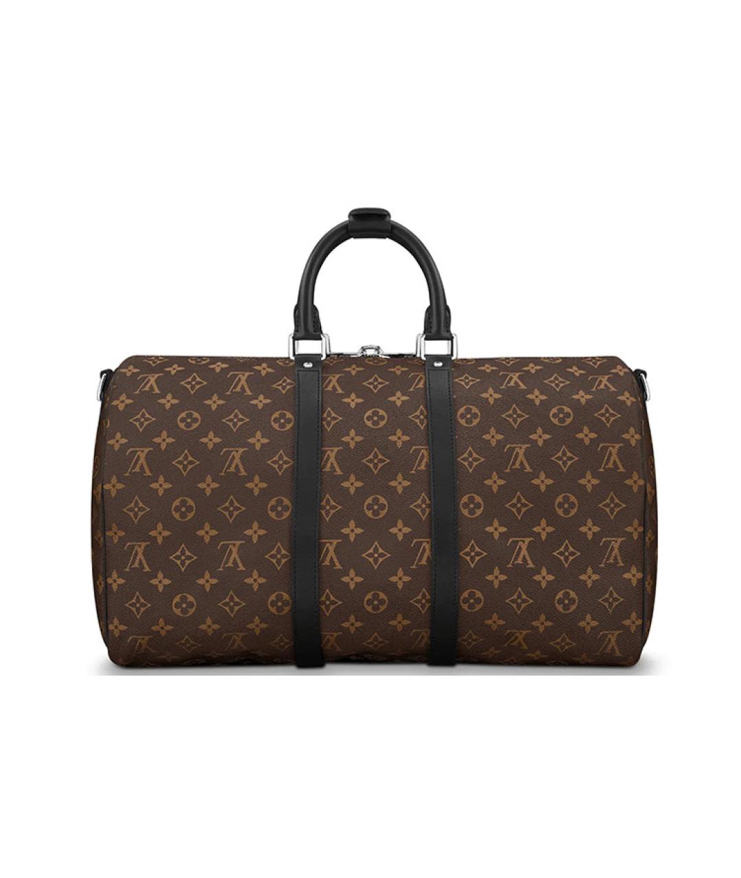 LOUIS VUITTON Коричневая тканевая сумка на плечо, фото 3