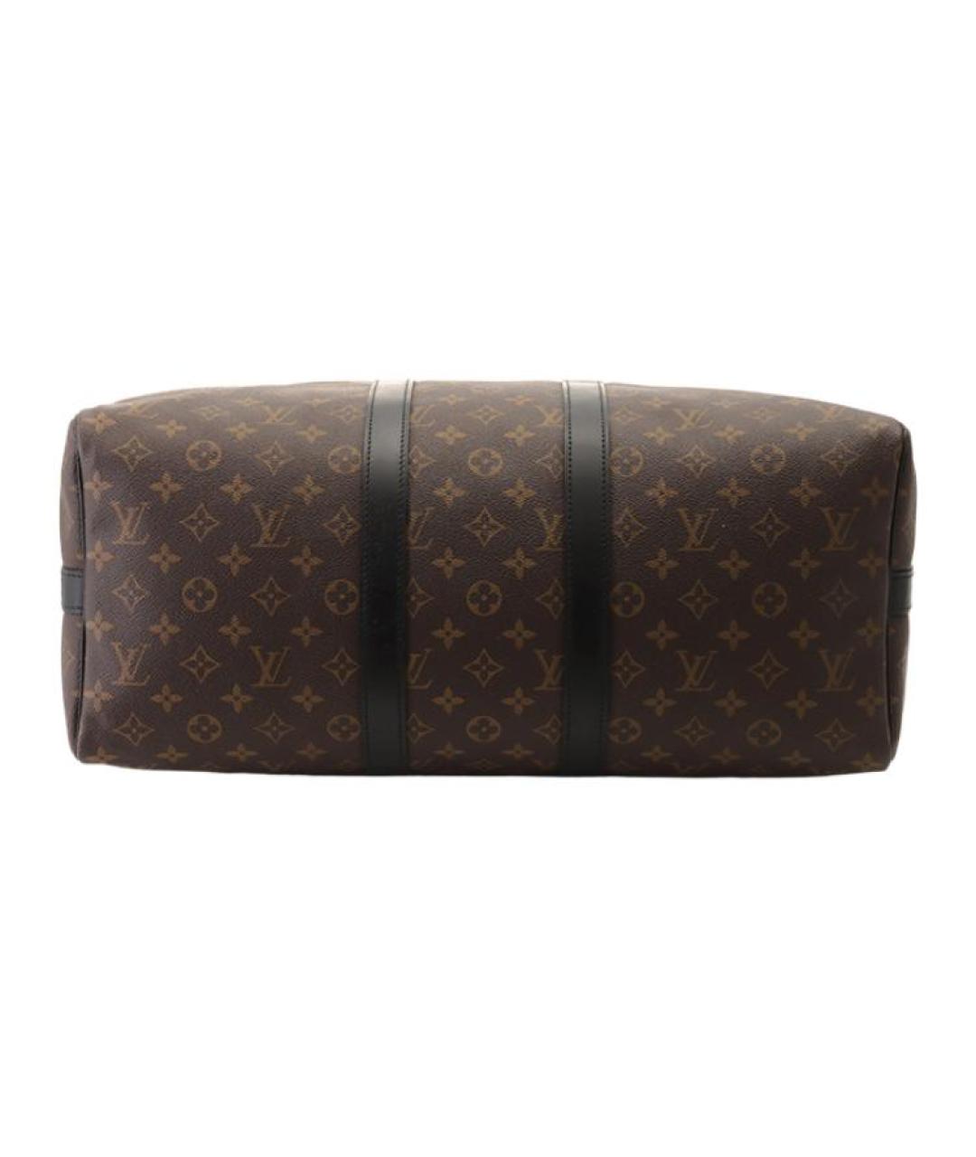 LOUIS VUITTON Коричневая тканевая сумка на плечо, фото 5