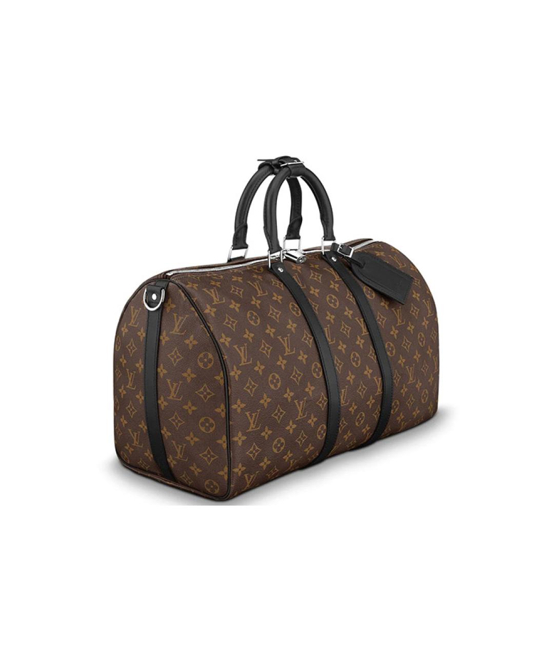 LOUIS VUITTON Коричневая тканевая сумка на плечо, фото 2