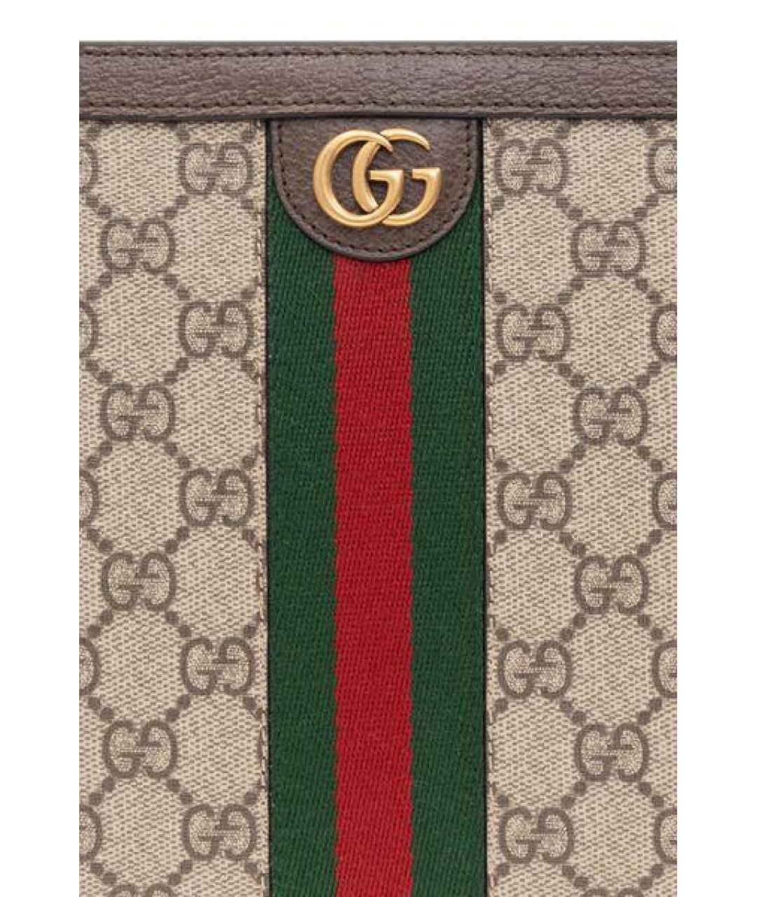 GUCCI Бежевая барсетка, фото 5