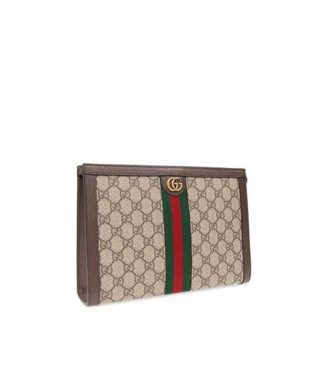 GUCCI Бежевая барсетка, фото 3