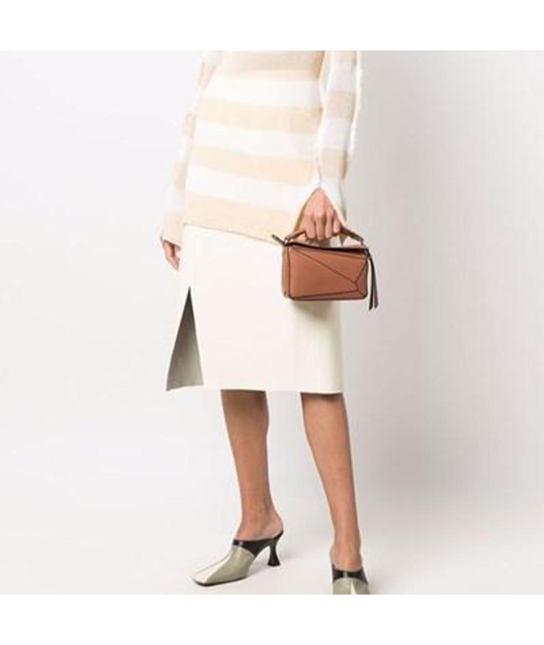 LOEWE Коричневая кожаная сумка через плечо, фото 9