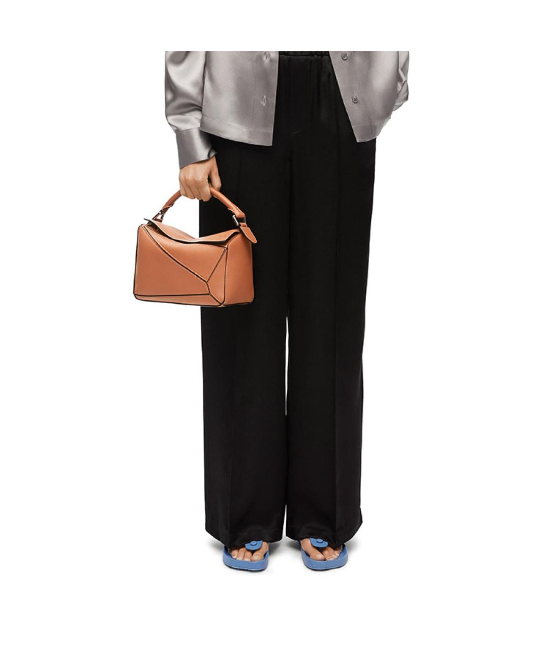 LOEWE Коричневая кожаная сумка через плечо, фото 8