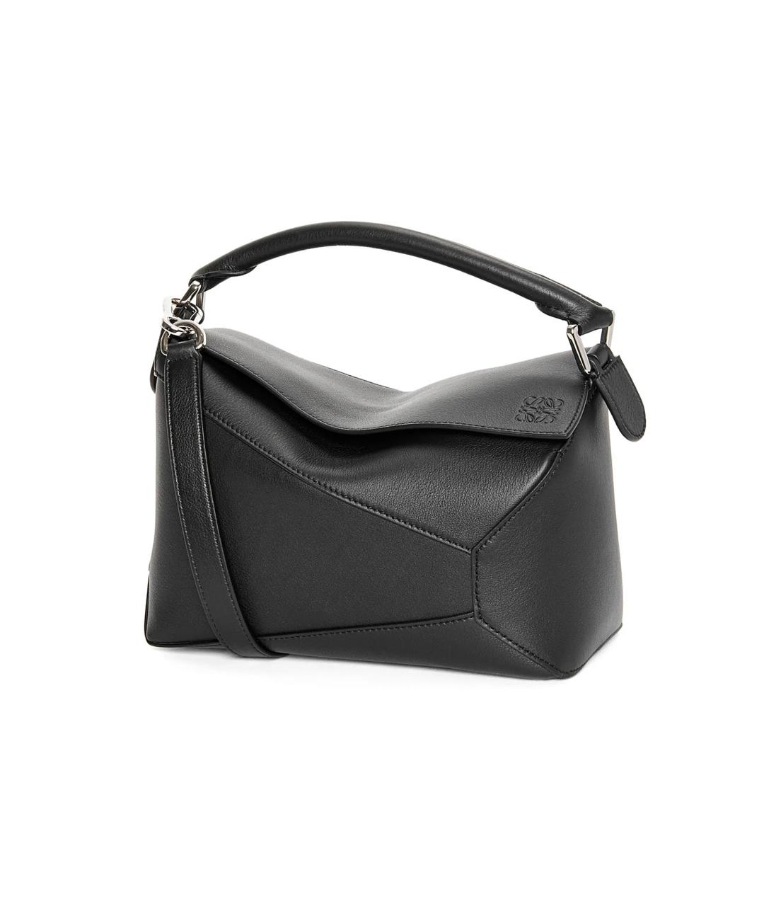 LOEWE Черная кожаная сумка через плечо, фото 9