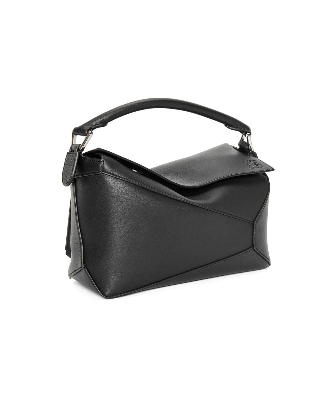 LOEWE Черная кожаная сумка через плечо, фото 3