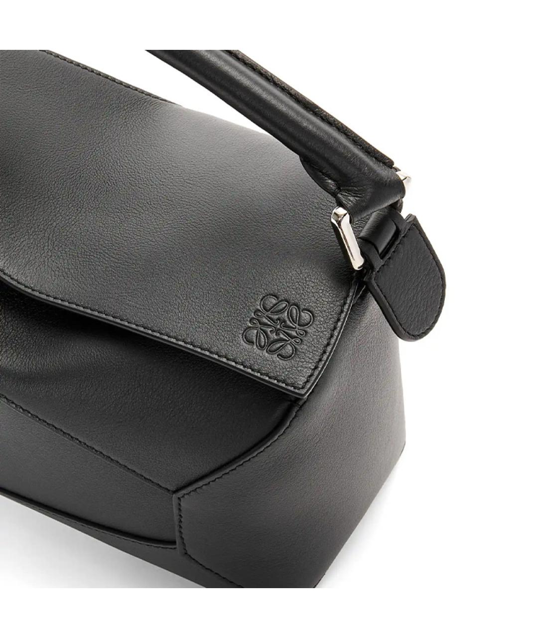 LOEWE Черная кожаная сумка через плечо, фото 6