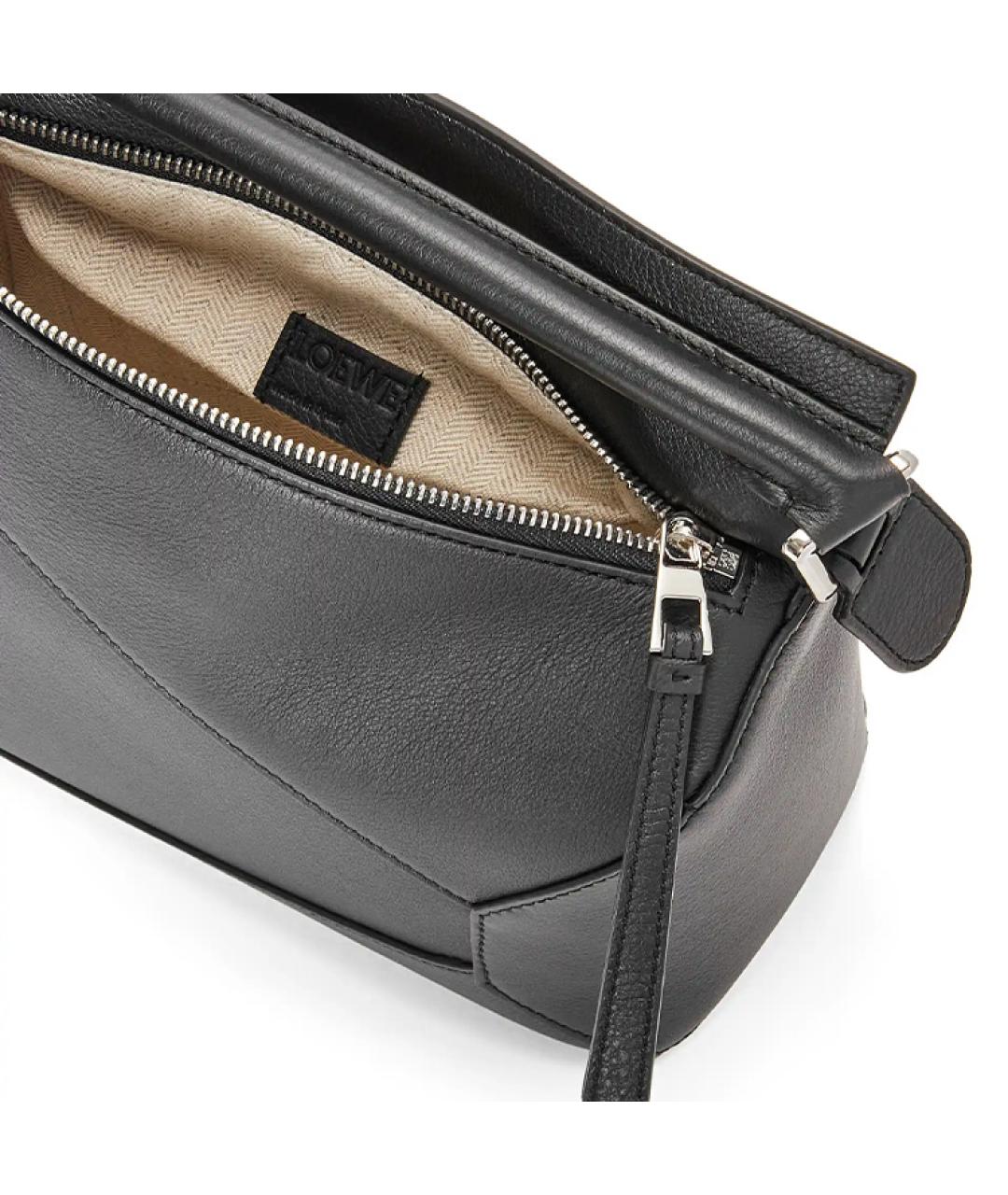 LOEWE Черная кожаная сумка через плечо, фото 7