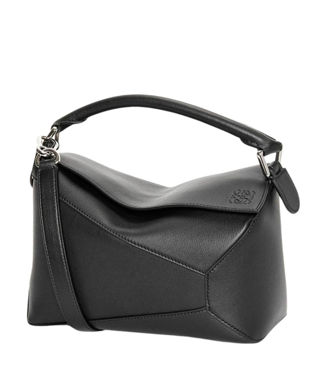 LOEWE Черная кожаная сумка через плечо, фото 1