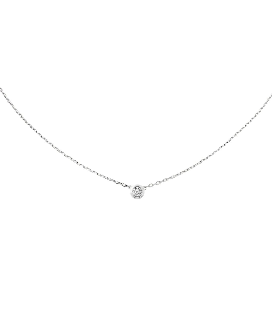 CARTIER Серебряное колье из белого золота, фото 2