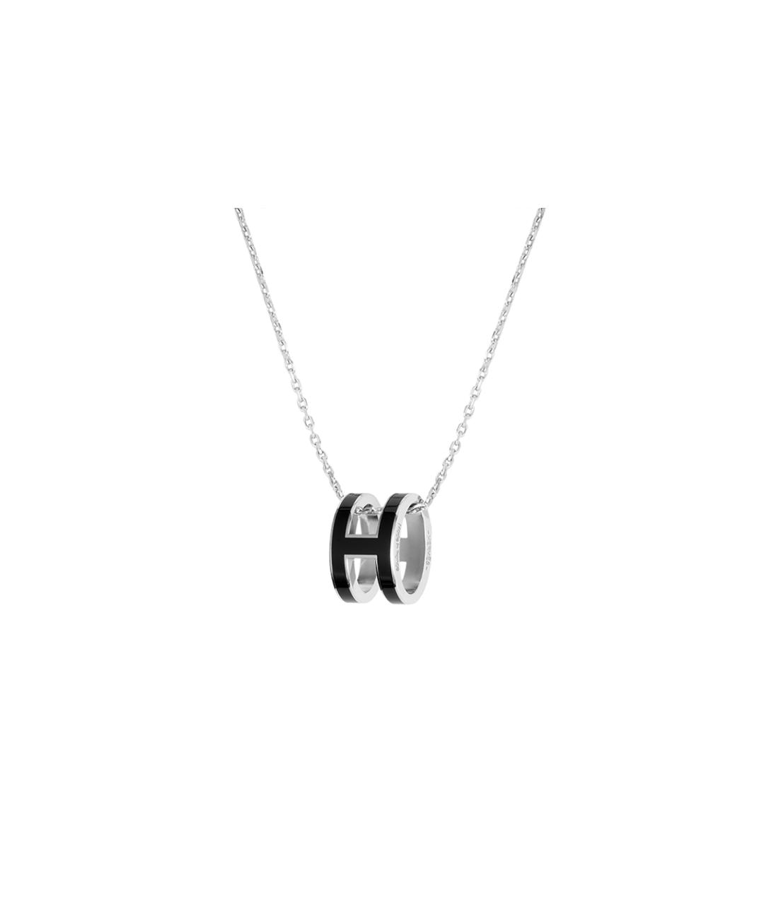 HERMES Черная металлическая подвеска, фото 1