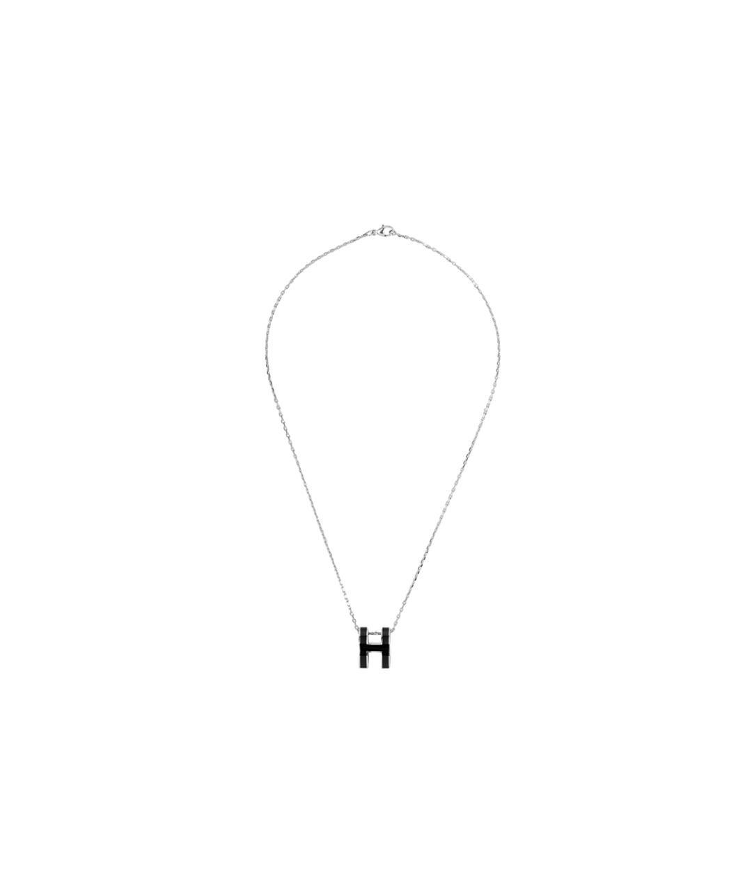 HERMES Черная металлическая подвеска, фото 2