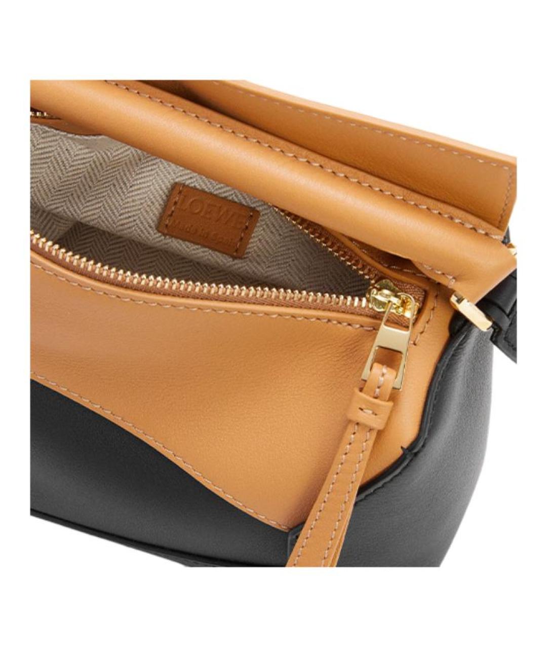 LOEWE Черная кожаная сумка через плечо, фото 6